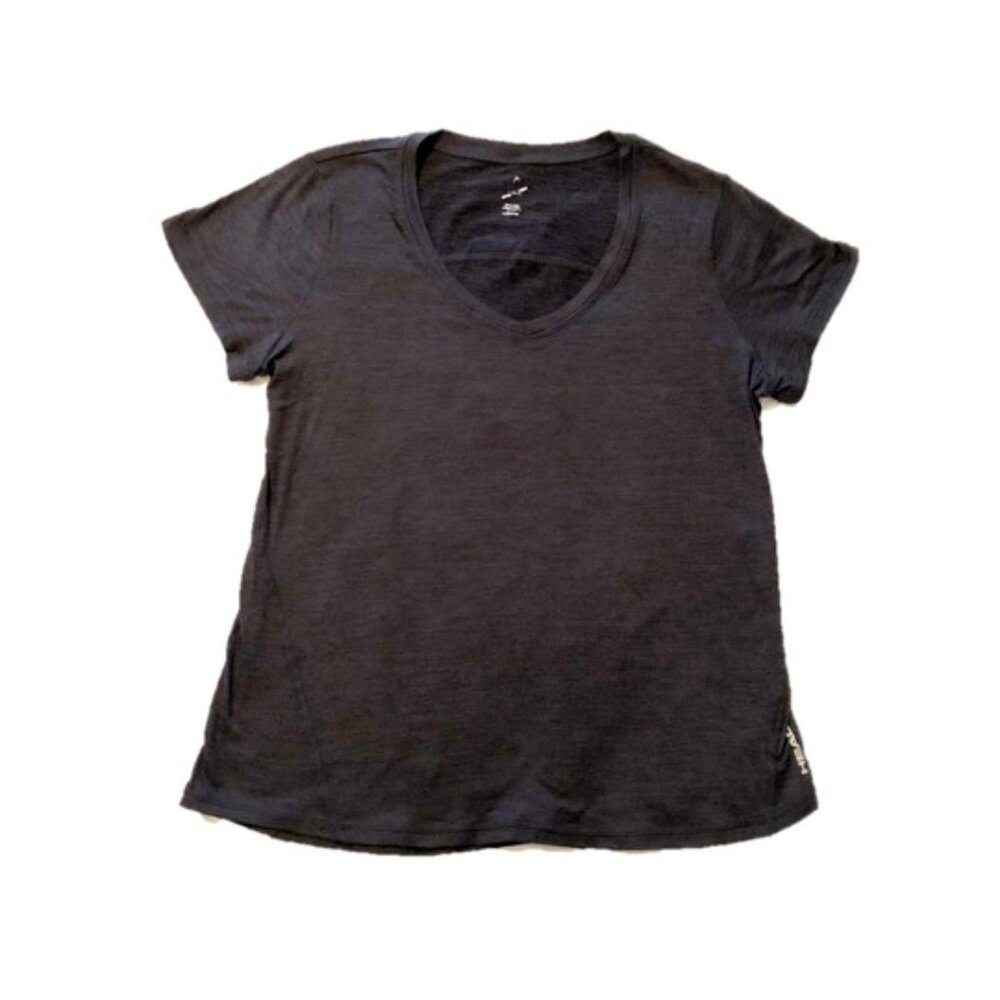 Head Athletic Short Sleeve T-Shirt, V-Neck, Large, Dark Grey